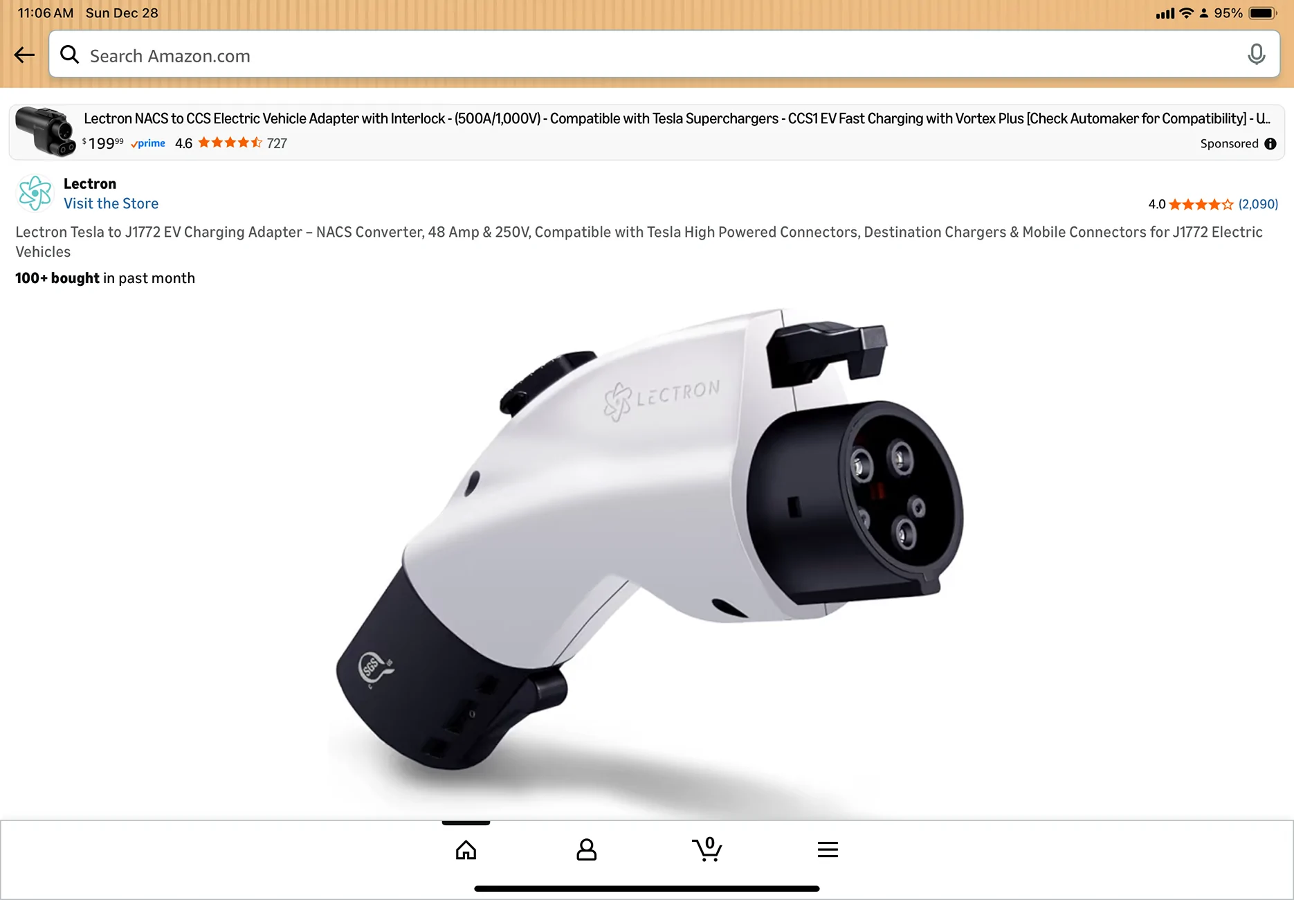 Electric Macan EV Need an AC NACS adapter….quickly IMG_0984