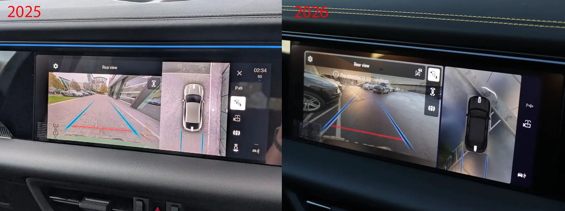 Electric Macan EV MY '26 Info Request (3D Surround View/Kerb Assist vs 2D Surround View 'side' view) 24v25_macan2dpark