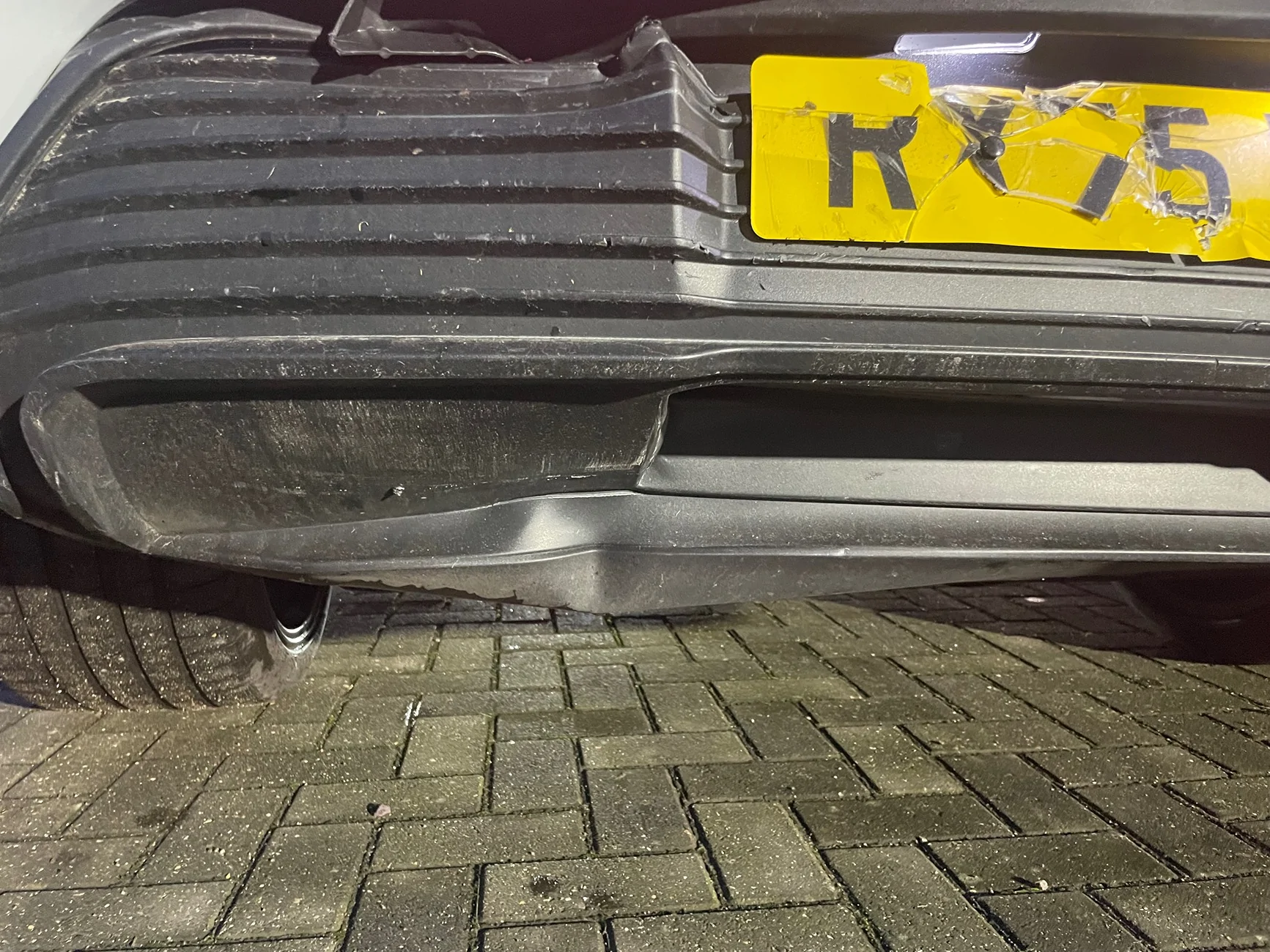 Electric Macan EV Rear crash damage IMG_4333