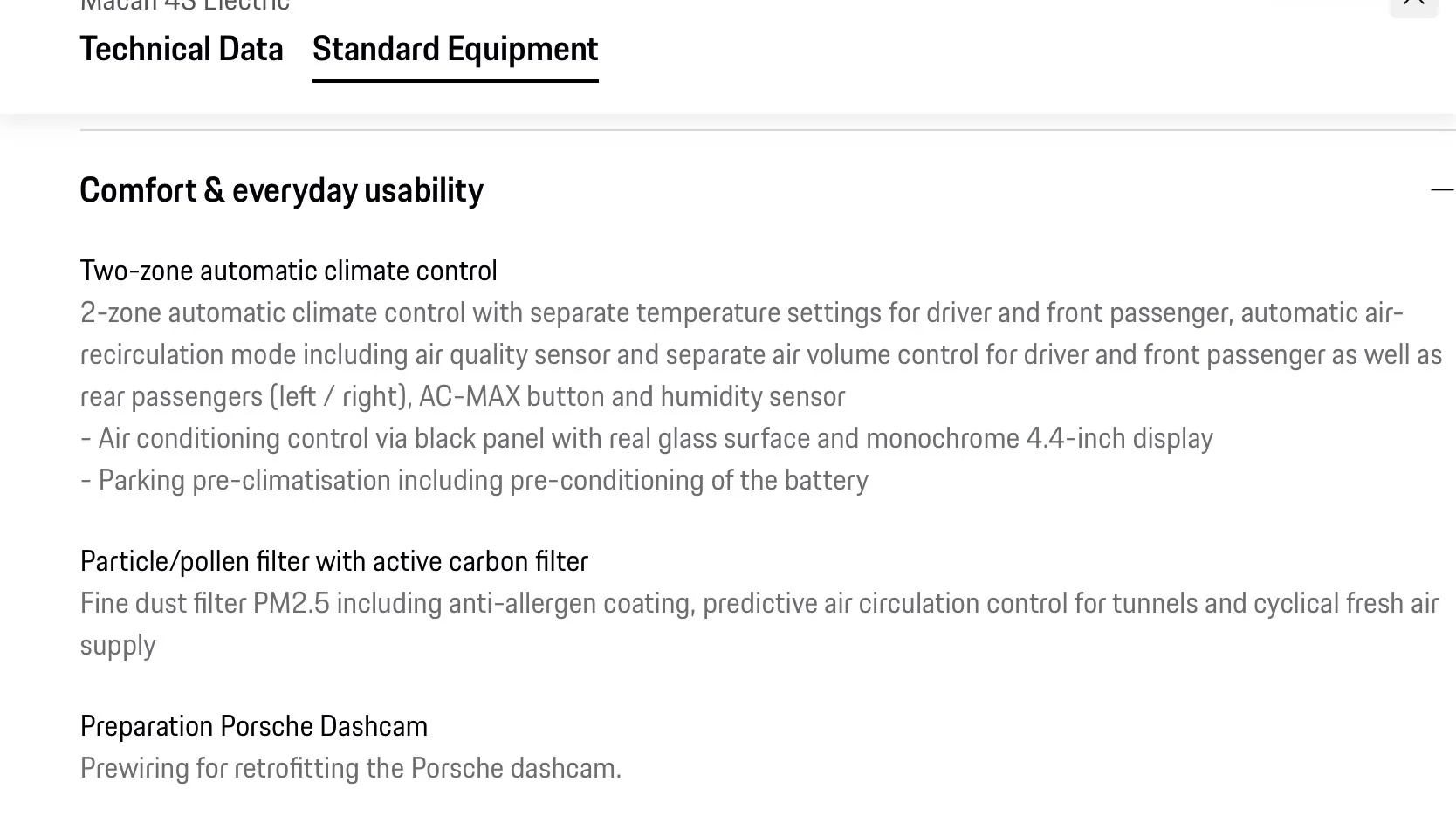 Electric Macan EV Porsche dealer wants piles of money to fit dashcam - yet it's pre-wired? IMG_1173