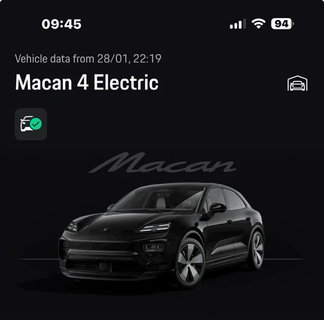 Electric Macan EV the mobile app has stopped receiving data from my car Screenshot 2026-02-04 at 09.45.57