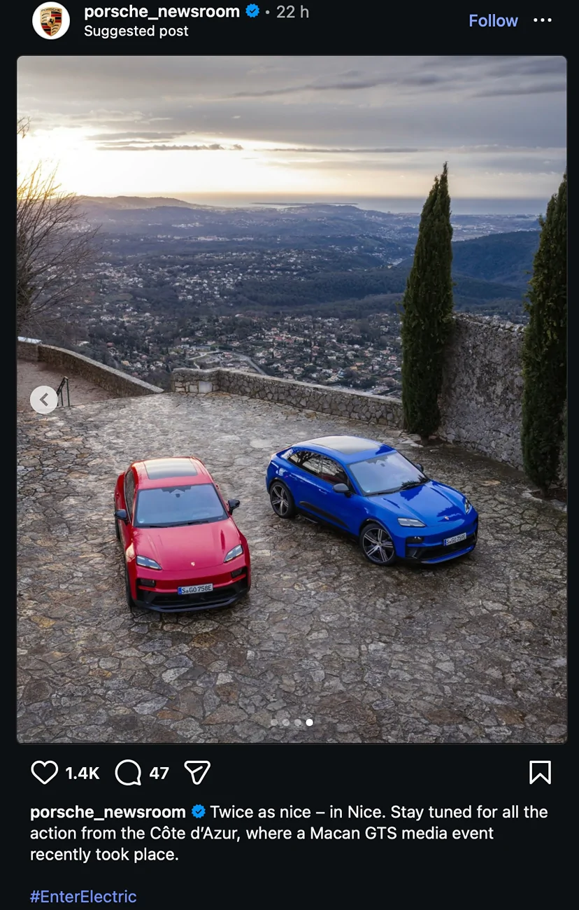 Electric Macan EV New Macan GTS real-life images Screenshot 2026-02-07 at 17.19.16
