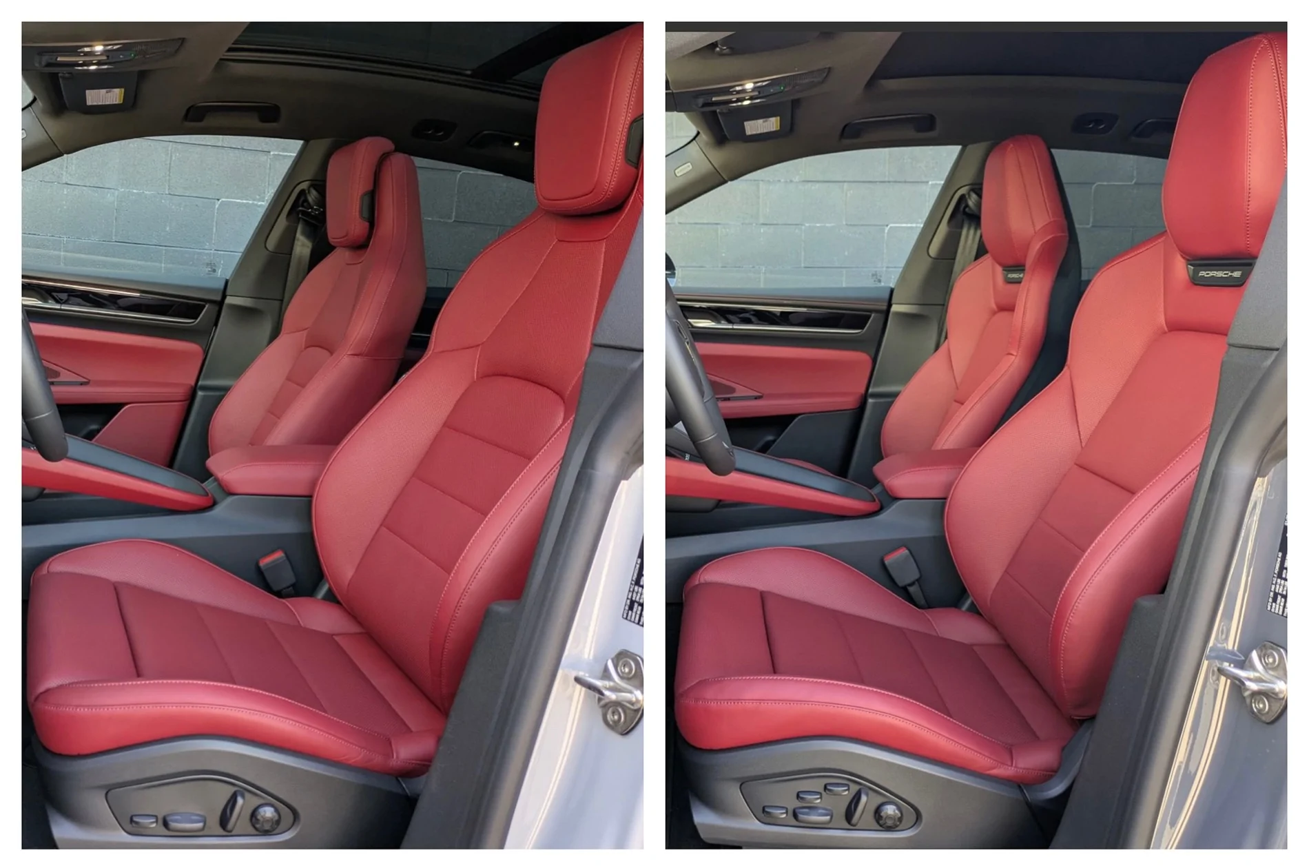 Electric Macan EV Comfort Vs Sports seats IMG_4377