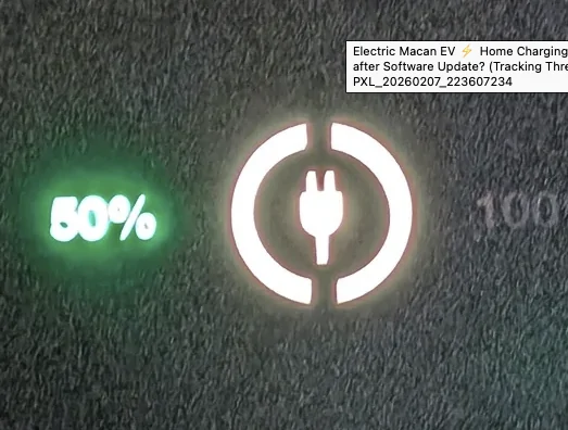 Electric Macan EV ⚡️ Home Charging Issues after Software Update? (Tracking Thread) Screen Shot 2026-02-09 at 2.55.55 PM