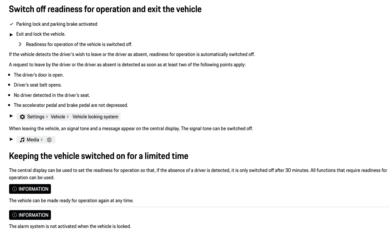 Electric Macan EV Car turns back on when I get out 1772446851849-tm