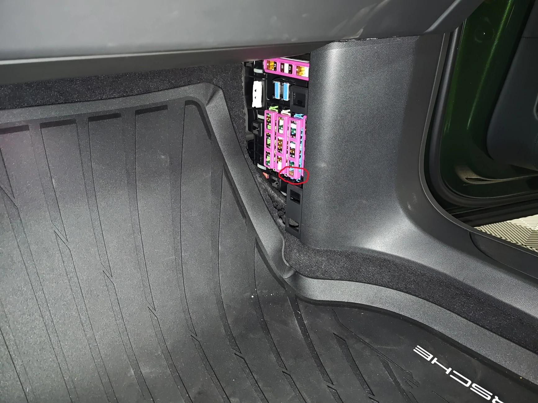 Electric Macan EV FitCAMX Dashcam Install 10