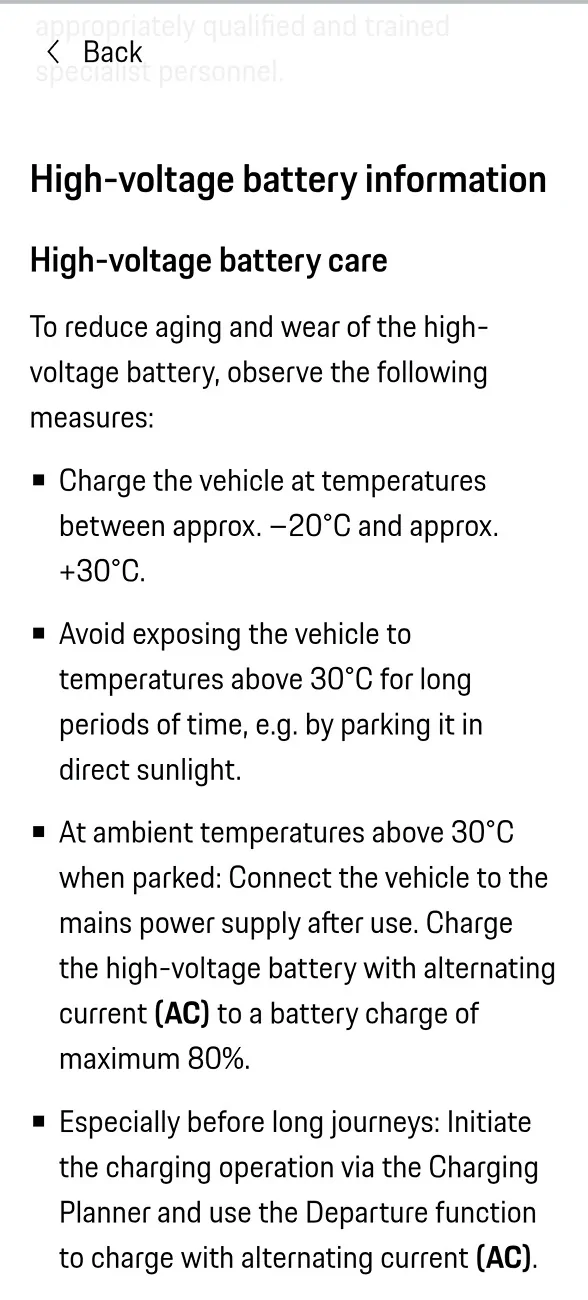 Electric Macan EV Dealer advised charging to 100% always Screenshot_20260411_192238_Chrome Beta
