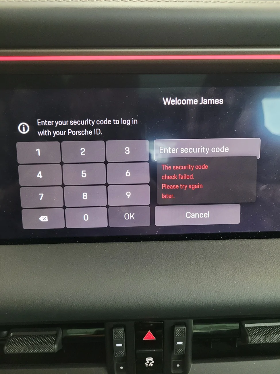 Electric Macan EV Security Code Check Failed?? 20260430_112234