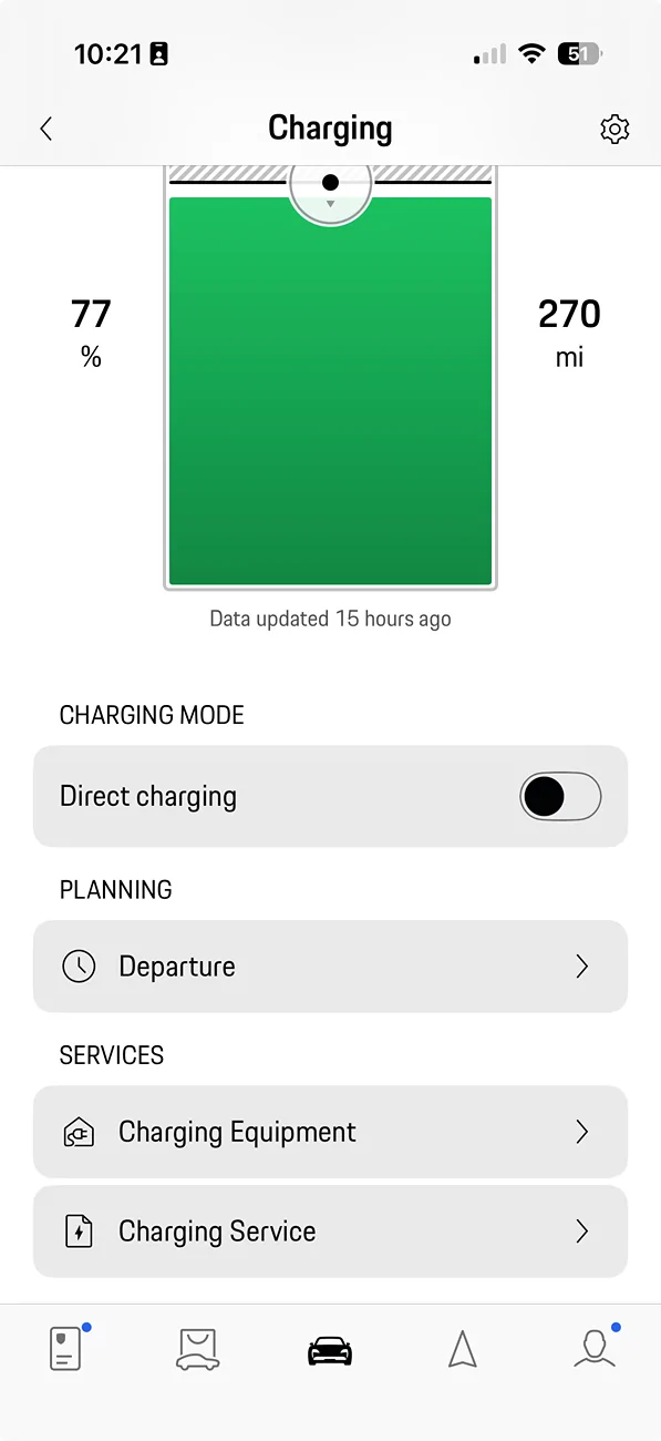 Electric Macan EV MyPorsche App: Something went wrong for Departure Settings Screenshot 2026-05-12 at 10.21.58 AM
