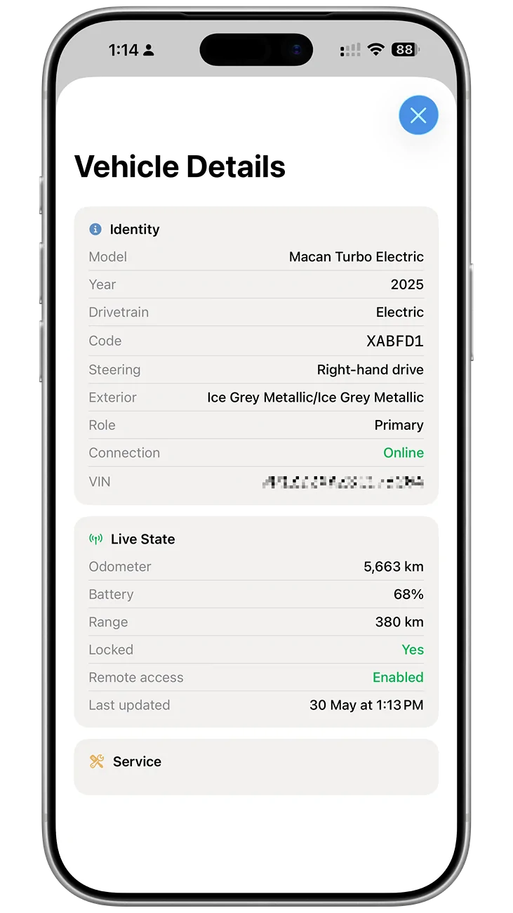 Electric Macan EV I created my own Porsche iOS app IMG_1507