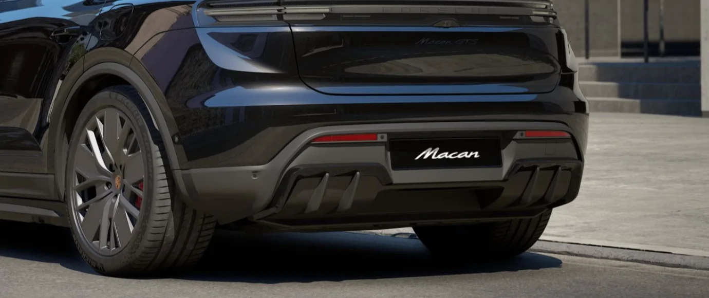 Electric Macan EV Rear Bumper Diffuser swap  Possible? Macan GTS Rear Bumper diffuser Pictur