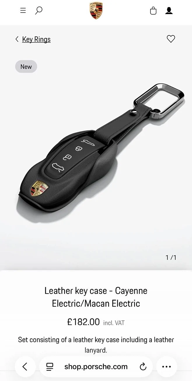 Electric Macan EV Newly released Leather key case - Cayenne Electric/Macan Electric 8eadffce-4fbe-41ce-9997-e277c5299ad8