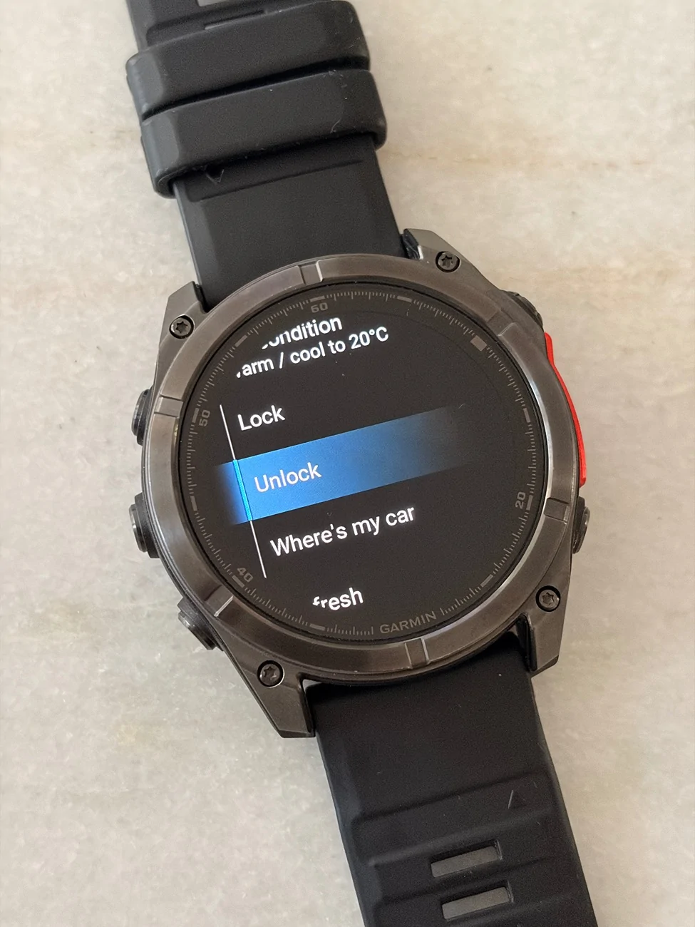 Electric Macan EV Garmin Fenix 8 Watch Porsche App IMG_1444