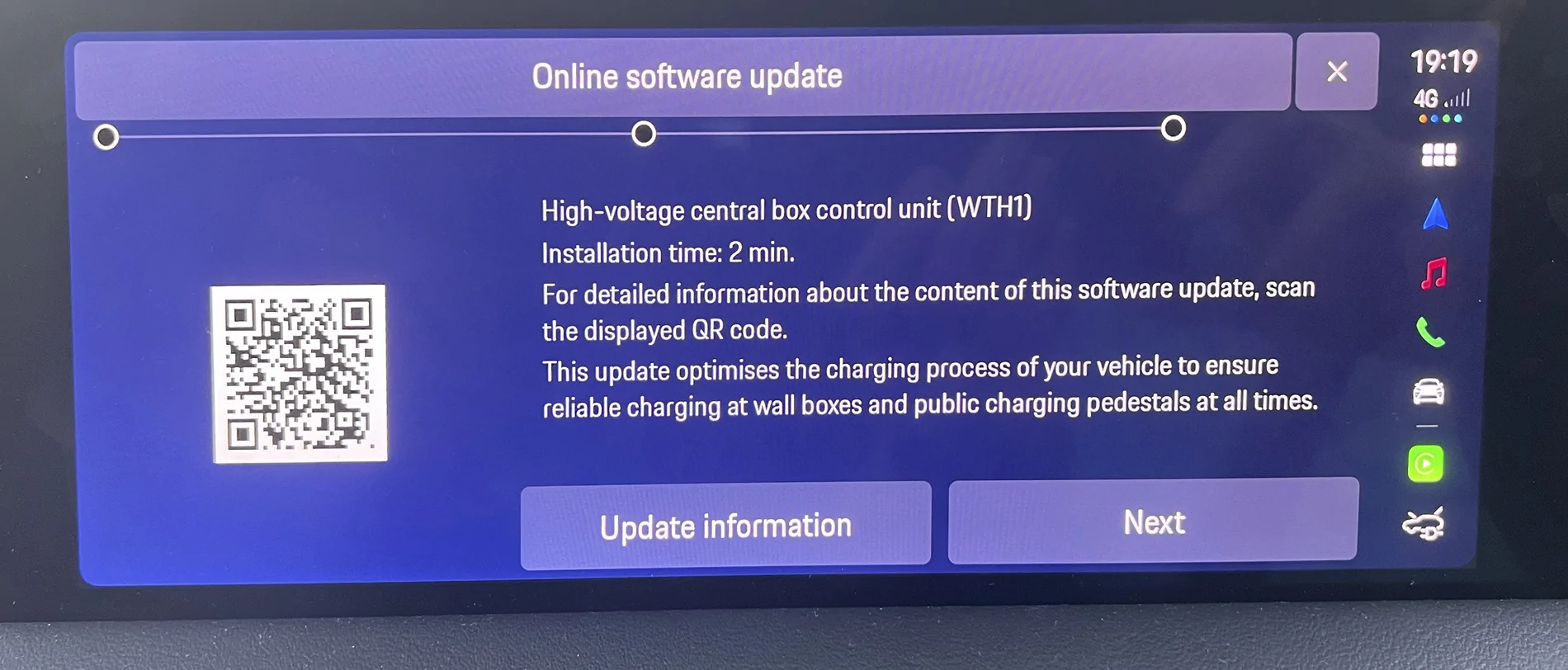 Electric Macan EV OTA update - High Voltage Central Box Control Unit Macan HV OTA updat