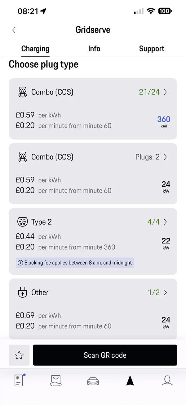 Electric Macan EV Porsche charging service UK IMG_0422