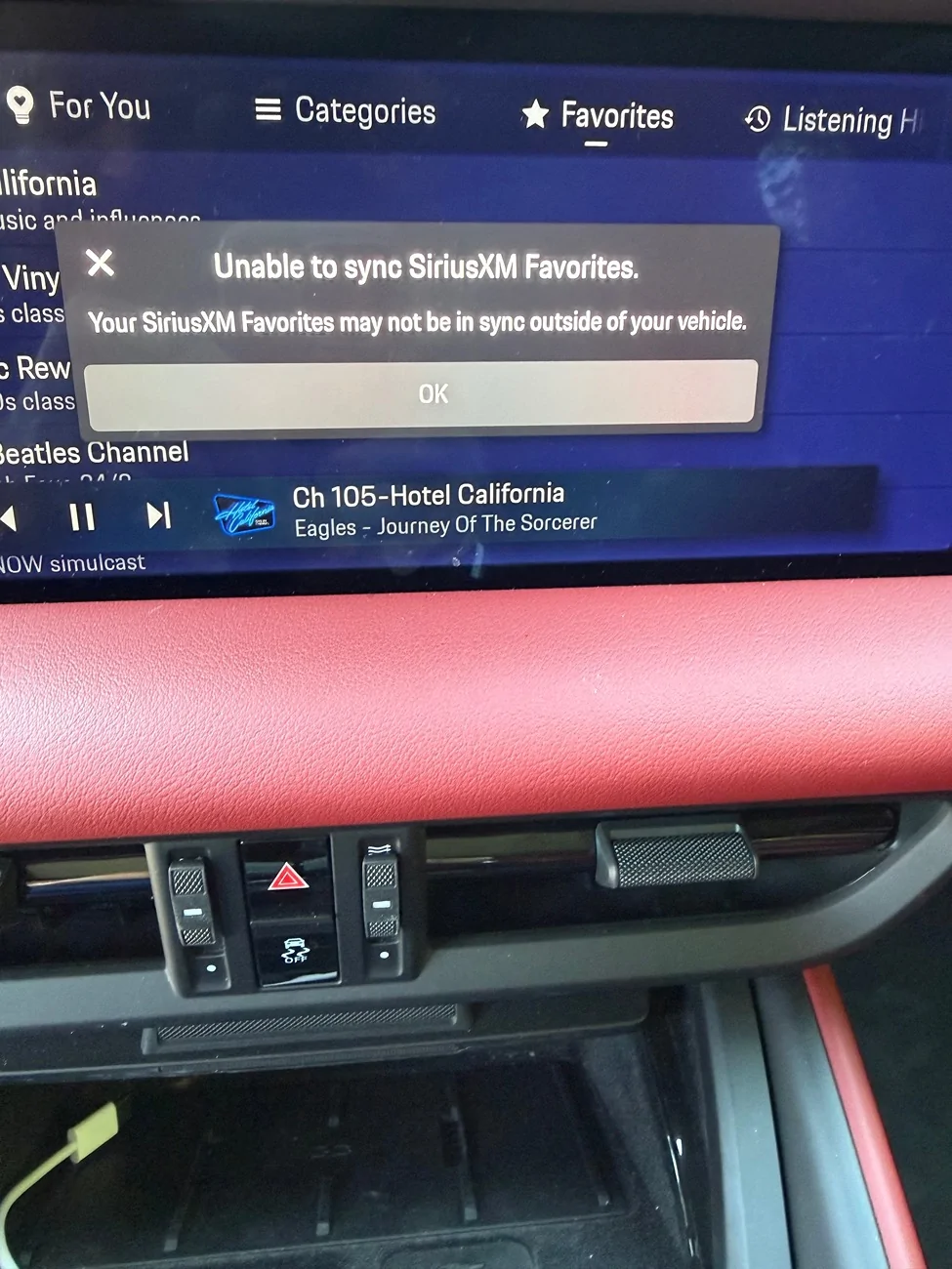 Electric Macan EV Sirius will not sync IMG_2736
