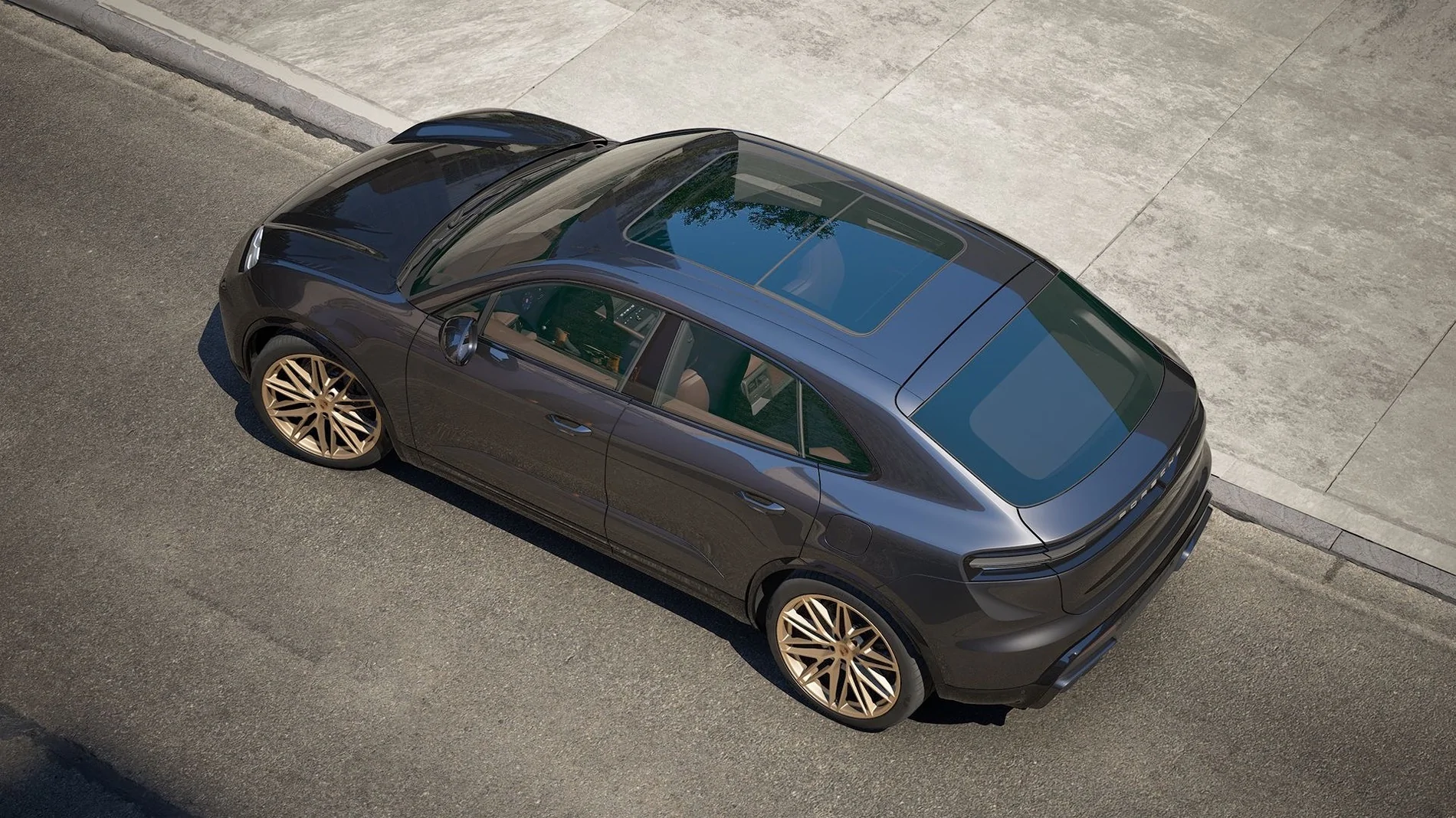 Electric Macan EV Who Else Is Waiting? 2027 Macan GTS Electric in Oak Green Metallic Neo Afbeelding 2