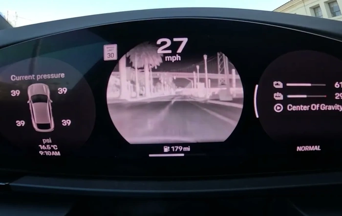 Macan EV with Thermal Vision custom project