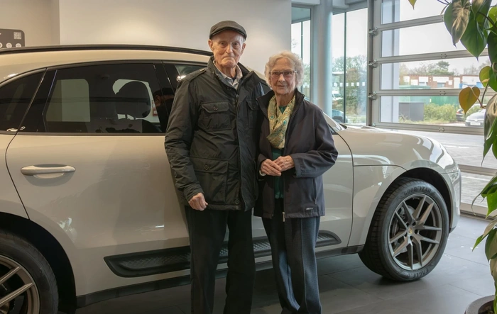 Love it: Couple mark 70th anniversary by buying their first Porsche – in their 90s
