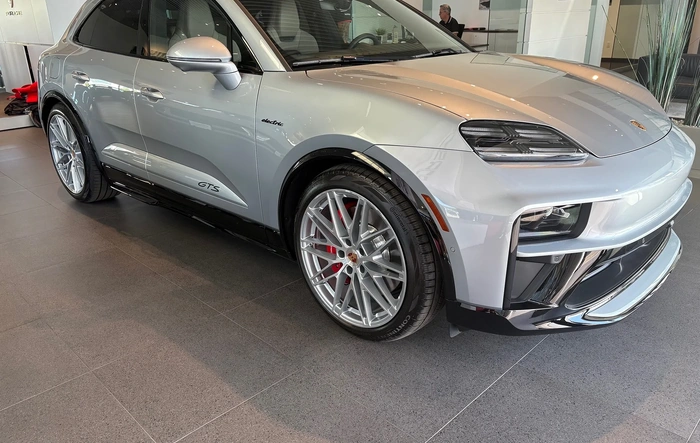 2026 Macan GTS EV arrives - showroom shots